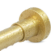 YNL Gold Shower Curtain Rod extends 32-80 inches for flexible fit.