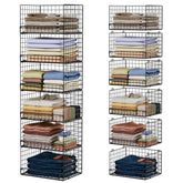 Yociyoga 6-tier closet organizer with a wide mouth for easy access to bulky garments.