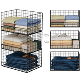 Yociyoga wide-mouth closet organizer offers easy access for bulky garments.