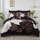 Yogeneg bed-in-a-bag king set displays complete bedding for easy room refresh.