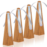 Yoiemivy portable fly fan on wood grain table protecting meals outdoors.