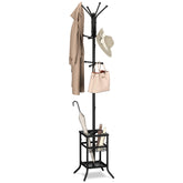 Yoobure coat rack with 12 hooks keeps coats tidy and easily accessible