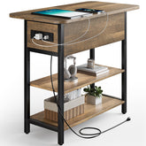 Yoobure end table with charging station showing convenient power near seating for charging devices