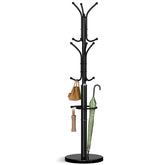 Yoobure marble-base coat rack demonstrates premium stability for entryways.