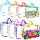 YOPCDJ 8-pack color toy bags for puzzle organization and color coding