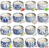 YOROXRG 16-pack scented candles box, gift-ready with varied fragrances.