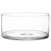 YOUEON wide glass cylinder vase shows a crystal-clear view for fresh blooms.