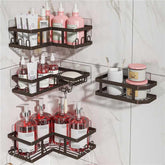Youvip Corner Shower Caddy rust-proof design keeps bathroom clutter dry and organized.