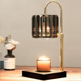 Yuichoy Candle Warmer Lamp top view shows flameless fragrance diffusion for safe use.