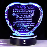 YWHL crystal heart keepsake on shelf, ideal Mother's Day gift