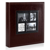 Ywlake photo album with open cover pocket for personalized photos.