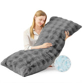 YZ HOME faux fur surface close-up highlighting fluffy texture for cozy sleep comfort.