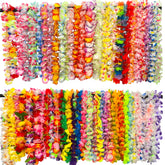 Yzoe Gzroe 100-count leis in colorful necklace style for festive luau.