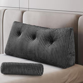 Z-hom Comfort Twin Headboard Pillow with roll pillow on bed for reading comfort