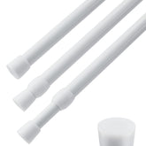 ZAIKEHHA spring tension rod extended for adjustable window coverage.