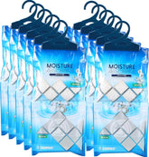 ZARPAX hanging moisture absorber with fresh cotton scent reduces humidity in closets.