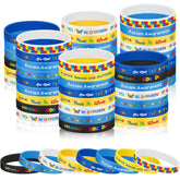 ZCPTZ autism bracelet with puzzle design for awareness events.