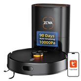 ZCWA D15S MAX robot vacuum with LiDAR navigation for precise mapping