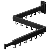 ZdwCyl wall mounted tri folding rack for space saving on balcony