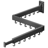ZdwCyl tri-fold wall-mount drying rack for compact laundry space.