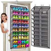 Zebricolo large door shoe rack full view demonstrates spacious capacity for multiple family pairs.
