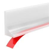 Zehiels shower threshold water dam shown as a flexible barrier for leak prevention.
