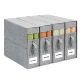ZenStorage 4Pack sheet organizers with closed window for quick bedding identification