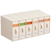 ZenStorage 6Pack linen sheet organizers with window for quick set identification and protection.