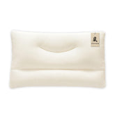 ZENURAH buckwheat pillow front view showing firm support for back sleepers