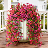 ZFProcess artificial hanging daisies in rose red for vibrant outdoor decor