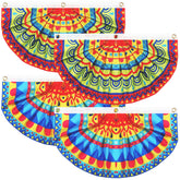 Zhehao Mexican party banner semicircle flags for outdoor celebrations.