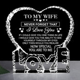 ZHSHWAT heart shaped crystal gift for wife, a romantic keepsake to cherish forever.