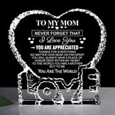 ZHSHWAT K9 crystal keepsake, mom gift, a timeless keepsake to treasure mother-daughter love.
