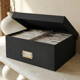 ZICOTO decorative photo box with lid adds elegant storage for cherished memories.