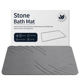 ZIKIBL stone bath mat with diatomaceous earth for quick drying.