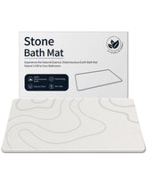 ZIKIBL stone bath mat with diatomite texture for fast drying