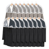 Zilink clear shoulder covers in a 15-set protecting garments while keeping closet neat.