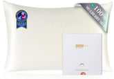 ZIMASILK pillowcase ivory queen 20x30 for smooth skin and hair