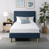 Zinus 6-inch twin mattress top view with breathable cooling memory foam.