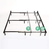 Zinus Compack bed frame side view showing sturdy steel support