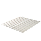 Zinus Compack vertical wood slats with fabric cover provide stable mattress support.