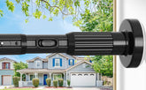 ZipGlo tension curtain rod extended to 40-166in for versatile bathroom and window fit