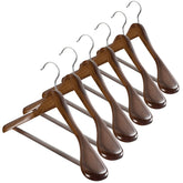 ZOBER six pack wide shoulder hangers preserve suit shape and drape.
