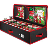 ZOBER gift wrap organizer front view with slim, space-saving profile.