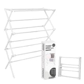 ZOES HOMEWARE 2026 enhanced drying rack, fully assembled for quick laundry setup.