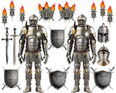 ZOIIWA armor knight cutout β dramatic 6 ft prop for striking photos and party ambiance.