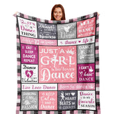 Zolumy dance recital blanket folded shows elegant pattern and gift-ready appeal.