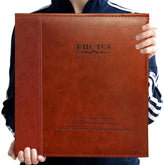 Zoview leather-cover album highlighting premium craftsmanship for treasured memories