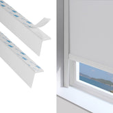 ZSTARR PVC light blockers 58-inch side-track in white reduces edge light.