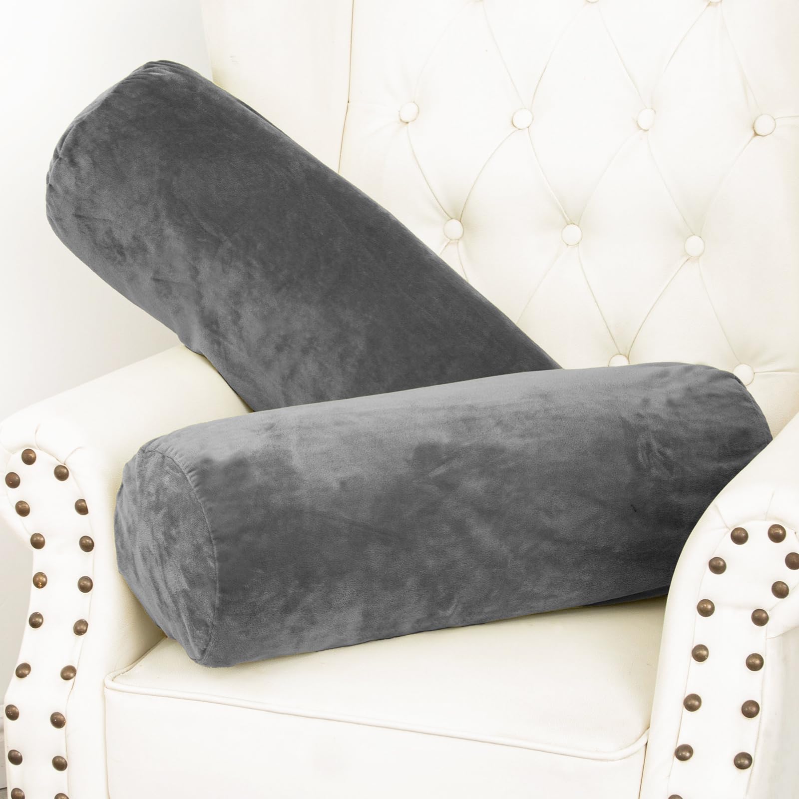 1 MIDDLE ONE body pillow set in light grey for versatile bed and sofa support.